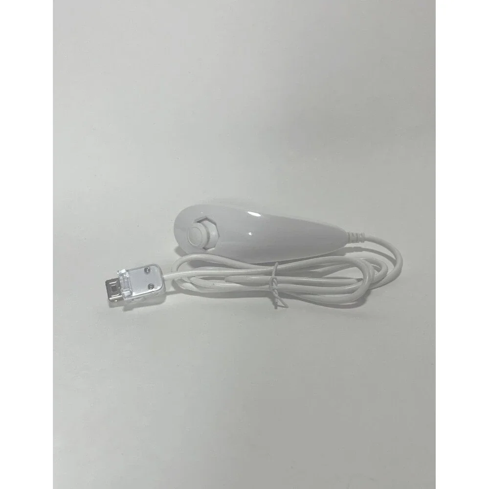 OEM  Nintendo Wii White Nunchuck Controller tested. Game console controller